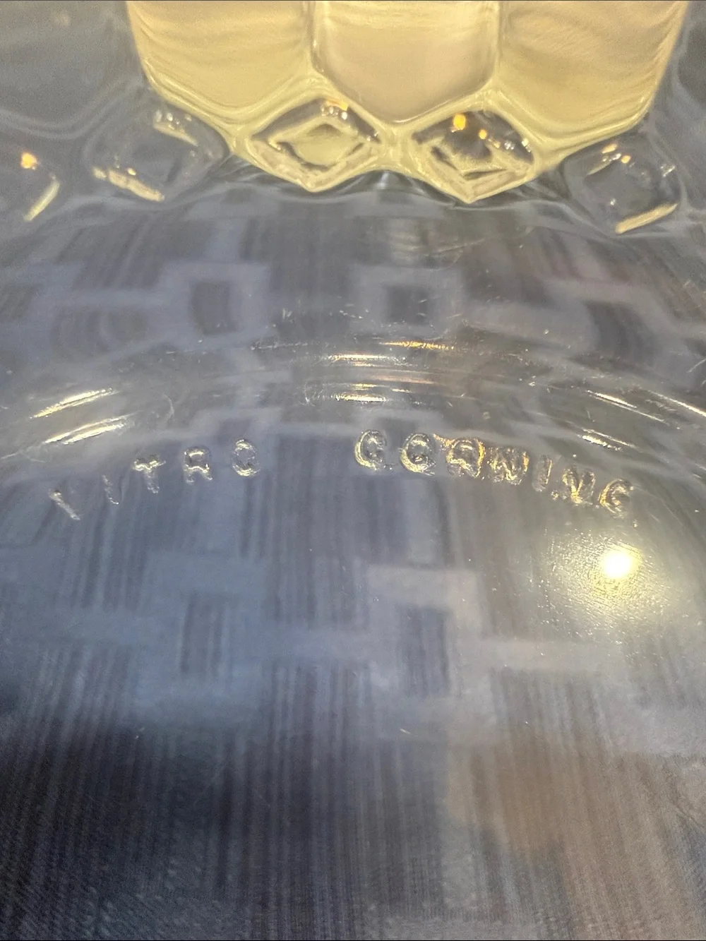 Vitro Corning Clear Pressed Glass Serving Bowls Set of five